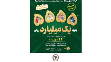 افزایش جوایز جشنواره بزرگ قرعهکشی حسابهای قرضالحسنه پسانداز بانک سپه 4 | نقش نیوز افزایش جوایز جشنواره بزرگ قرعهکشی حسابهای قرضالحسنه پسانداز بانک سپه