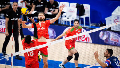 شکست والیبال ایران برابر فرانسه