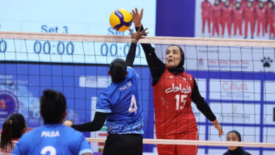 پیروزی زنان والیبال ایران مقابل سریلانکا