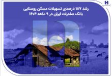 رشد ۱۸۷ درصدی تسهیلات مسکن روستایی بانک صادرات ایران در ۹ ماهه ۱۴۰۴